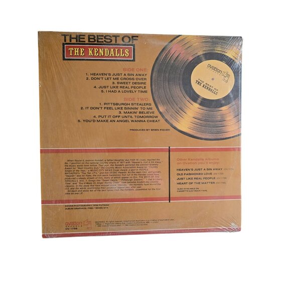 The Best Of The Kendalls Vinyl Record Album By Ovation Records - Picture 2 of 5